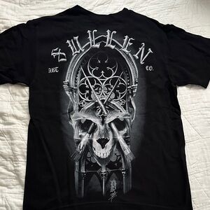 Sullen Art Co. Black Skull Graphic Tee